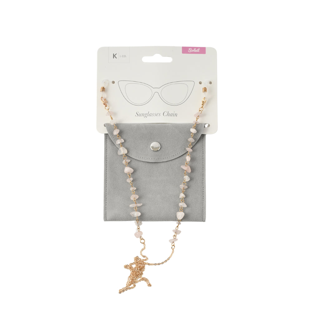 Soleil Series Sunglass Chain - PINK BEADS